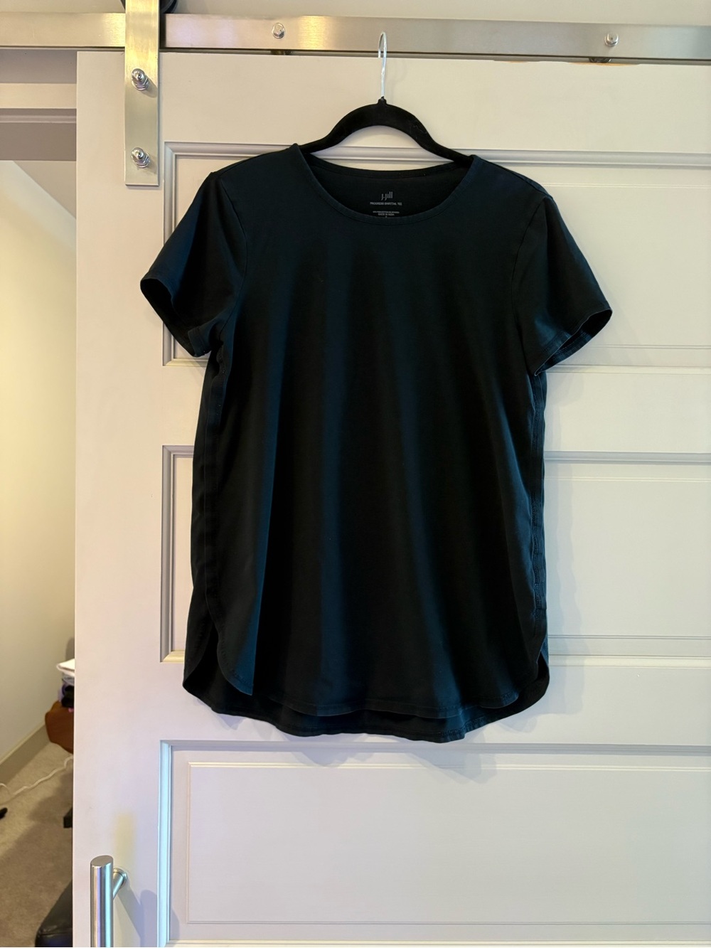 Black Short Sleeve Crewneck Tee